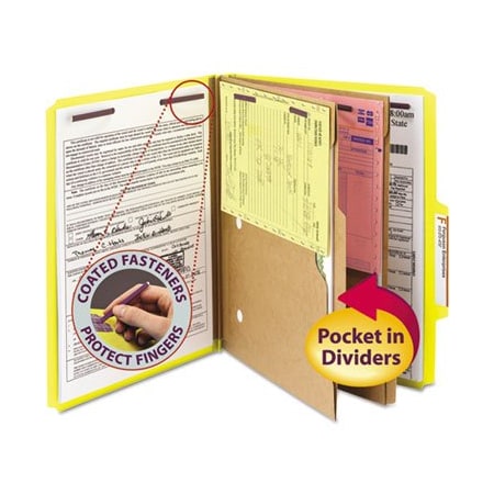 Smead FOLDER, PSBD, 6SEC, LTR, YW 14084